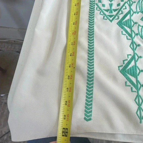 Gianni Bini tribal embroidered sleeveless tank shell‎ Large GUC! 0191 - Picture 5 of 8